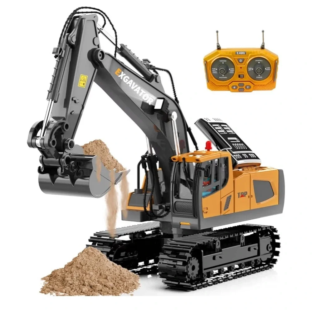 Excavator Kids Toy - Orange and Black